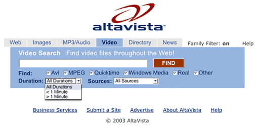 AltaVista: What Killed the First Big Search Engine